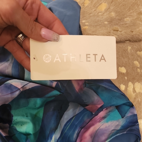 Athleta Blue and Purple Swimsuit - Picture 2 of 6